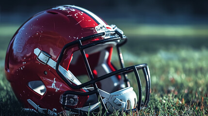 Fototapeta premium Football helmet - Gold.