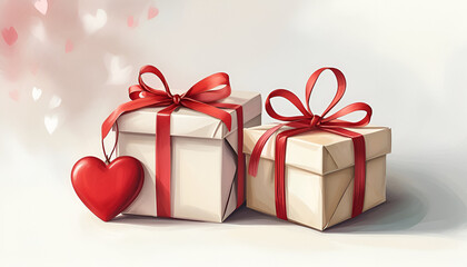 Charming Gift Boxes beautifully adorned with Heart Decoration for all Special Occasions
