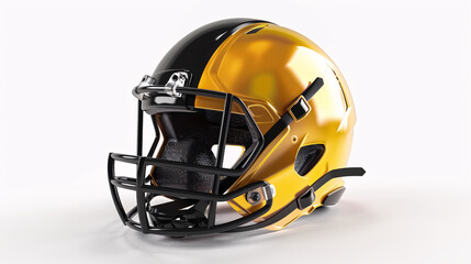 Fototapeta premium Football helmet on white.