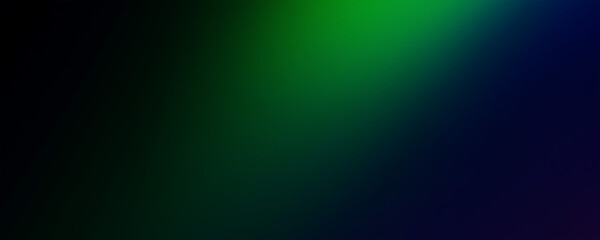 Gradient background with black, blue and green colors, minimalistic, simple, blurred, smooth, flat design.