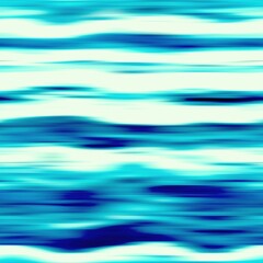 Modern summer thin line striped blur wash seamless pattern background for trendy beach wear and coastal living designs. Repeatable alcohol ink bleed effect in blue white indigo colors