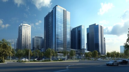 Obraz premium Modern high-rises