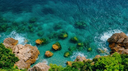 Obraz premium Traveling Rocky Ocean Shore, Adventure In Every Wave