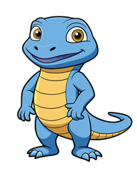 Lizard cartoon character illustration