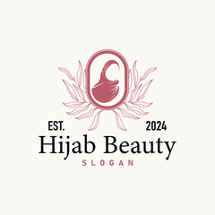 hijab logo design for boutique fashion product for Muslim women clothing