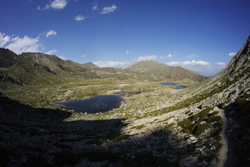 Naklejka premium Pyrenees mountains in the summer Spain