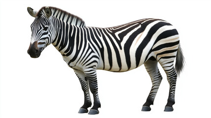 Fototapeta premium zebra isolated on white