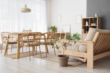 Interior of modern stylish dining room
