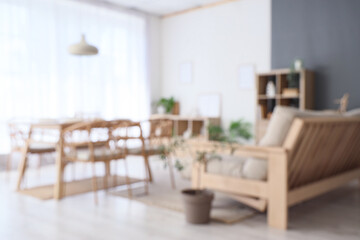 Interior of modern stylish dining room