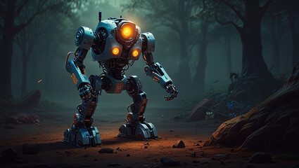 robot monster illustration