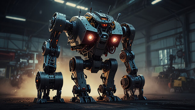 robot monster illustration