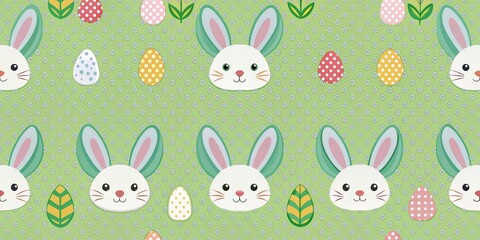 Adorable Easter bunny pattern , Easter, bunny, cute, holiday, celebration, spring, pattern,pastel, colorful, whimsical