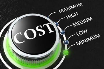 Turn the cost knob to minimum level