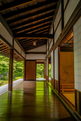 Fototapeta premium Japanese beautiful scenery - The Engawa in Japanese architecuture