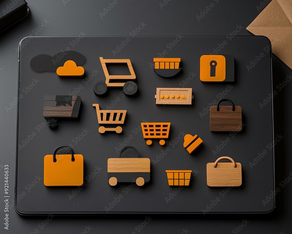 Poster e-commerce platform displaying a multi-vendor promotion event, with collaborative offers and combine