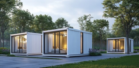 Modern Container Homes in a Tranquil Setting