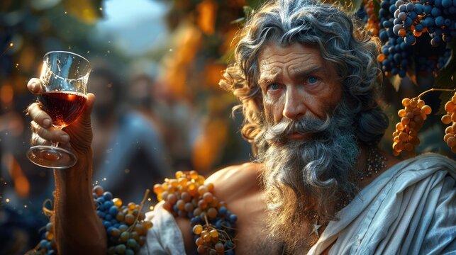 Dionysus, in greek mythology, youngest of olympian gods, revered as god of wine, merriment, and viticulture, overseeing realms of vegetation and winemaking with divine exuberance. Olympic god