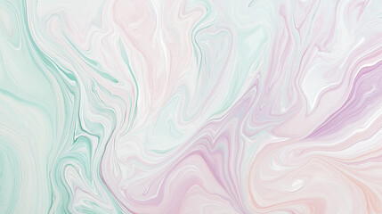 Fototapeta premium Marbled paper background in pastel tones