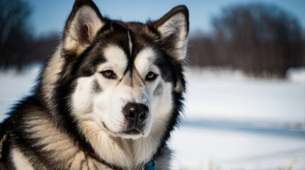 Obraz premium a alaskan malamute