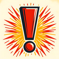 an illustration of an exclamation, generated by AI
