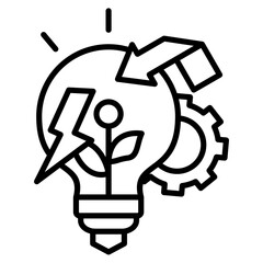 Innovation Icon Element For Design