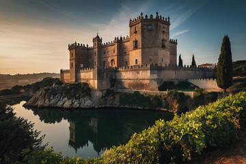 a beautiful castle in portugal