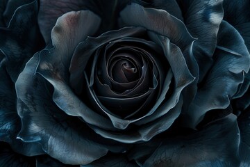 Dark Elegance. Black rose wallpaper with high detail on a plain background
