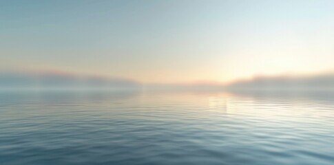 Obraz premium Serene Horizon. Calming wallpaper with high detailed plain background concept
