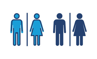 Toilet icon vector. restrooms icon vector. bathroom sign. wc, lavatory