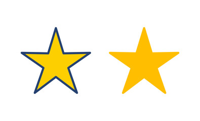 Star Icon vector. rating icon vector. favourite star icon