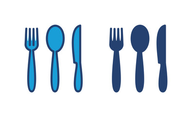 spoon and fork icon vector. spoon, fork and knife icon vector. restaurant icon