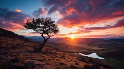 beautiful nature landscape panoramic photo