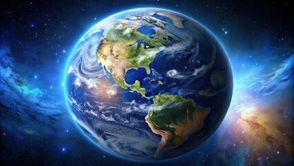 Beautiful image of planet earth from space, earth, globe, planet, space, world, atmosphere, blue, green, nature