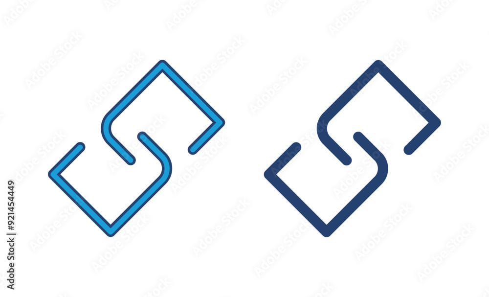 Poster link icon vector. hyperlink chain symbol.