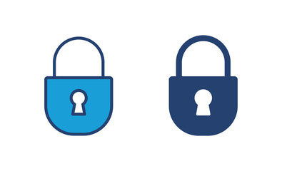 Lock icon vector. Padlock icon vector. Encryption icon. Security symbol