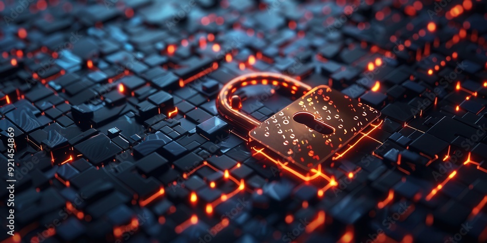 Aufkleber secure encryption. advanced cryptography technology concept