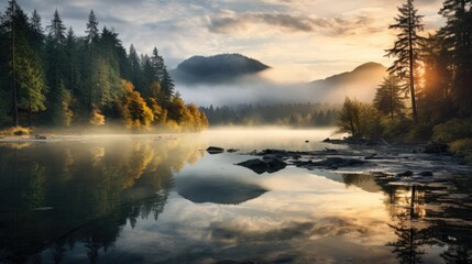beautiful nature landscape panoramic photo