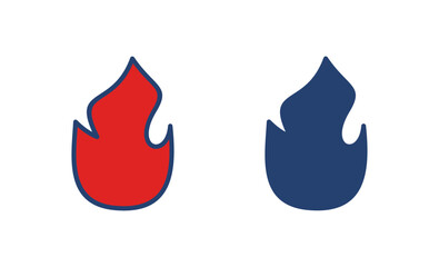 Obraz premium Fire icon vector. fire vector icon