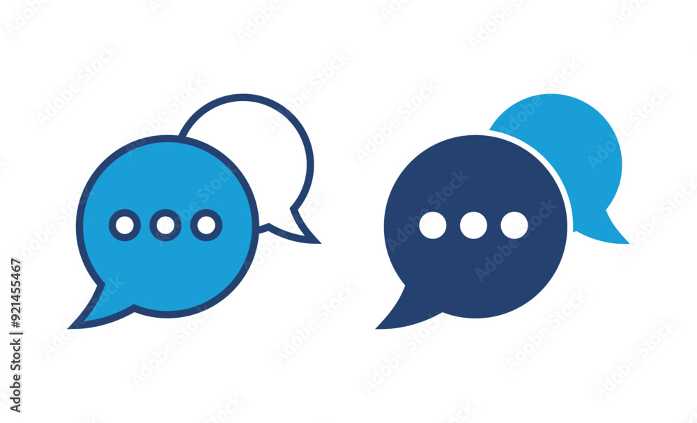 Poster chat icon vector. speech bubble icon. comment icon vector. message. contact us