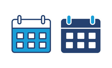 Calendar icon vector. Calender symbol. calendar vector icon