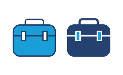 Briefcase icon vector. suitcase icon. luggage symbol.