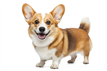 Corgi on a White Background