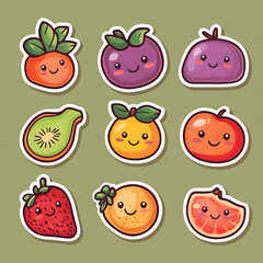 Cute Vegetables Collection of Naive Stickers