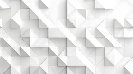 Fototapeta premium Simple White Geometric Pattern on a Light Gray Background