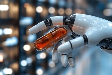 Row of robots in industrial setting symbolizing mass production and the rise of automation in manufacturing