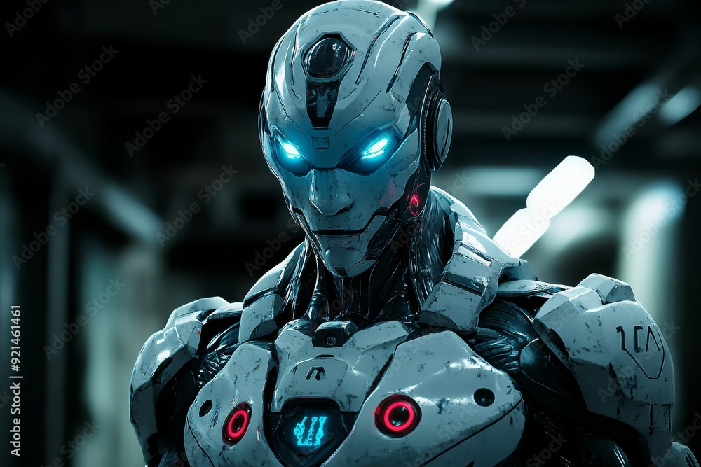 Poster robotic hand offering a red pill metaphor for choice in the age of ai and automation