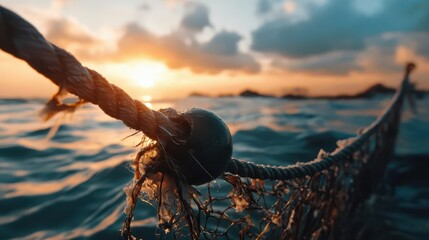 Naklejka premium Ocean cleanup projects, vibrant innovation, environmental restoration, marine conservation
