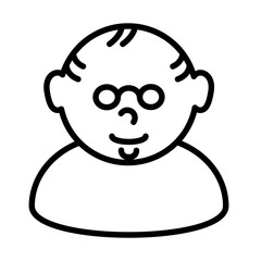 Obraz premium Old People icon template