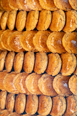 Almond macarons sweet pastries or cookies from Basque Country, France