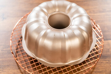 Baking Gingerbread Bundt Cake with Caramel Frosting Ingredients
